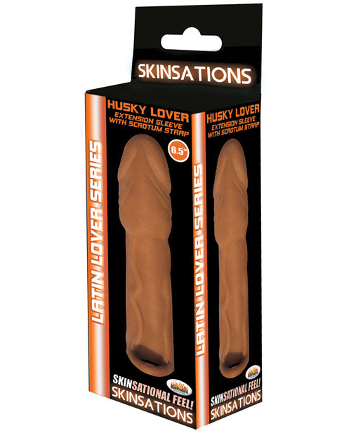 Skinsations Latin Lover 6.5' Husky Extension Sleeve w/Scrotum Strap