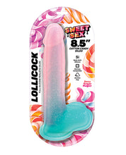 Sweet Sex 8.5' Lollicock Cotton Candy Dildo - Multi Color