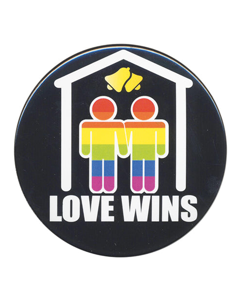 3' Button Men - Love Wins