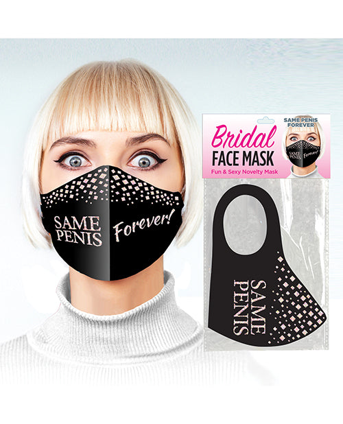 Same Penis Forever Face Mask - Black