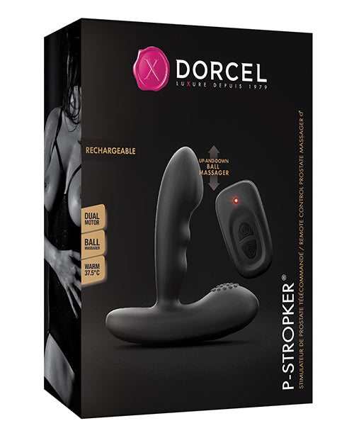 Dorcel P-Stroker Moving Bead Prostate Massager - Black