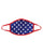 Neva Nude Murica Usa Blue Star Mask W/100% Cotton Liner Red