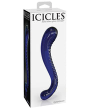 Icicles Hand Blown Glass G-spot Dildo - Pink