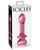 Icicles No. 82 Hand Blown Glass Butt Plug - Ribbed/Pink