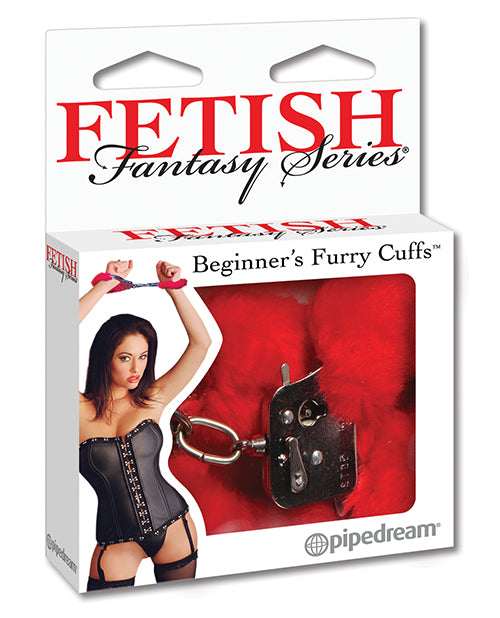 Fetish Fantasy Series Beginner's Furry Cuffs - Red