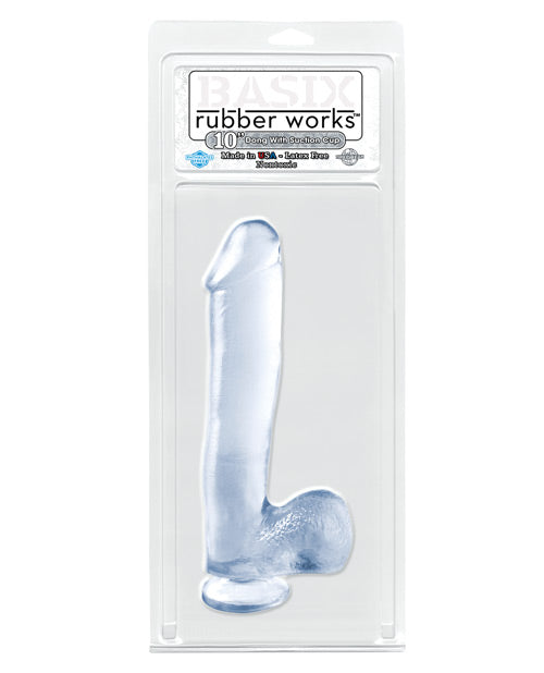 'Basix Rubber Works 10'' Dong W/suction Cup'