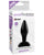 Anal Fantasy Collection Small Silicone Plug - Black