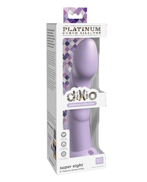 Dillio Platinum 8' Super Eight Silicone Dildo