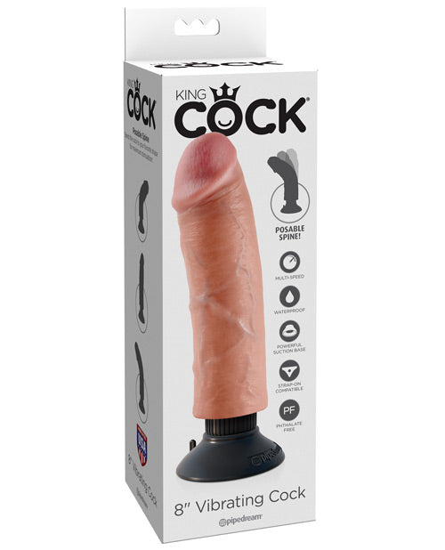 'King Cock 8'' Vibrating Cock'