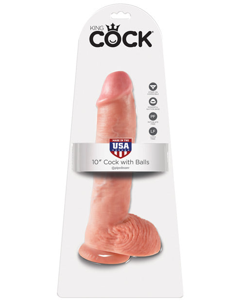 'King Cock 10'' Cock W/balls'