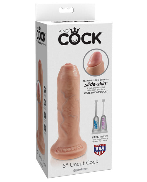 'King Cock 6'' Uncut Dildo'