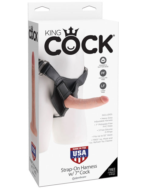 'King Cock Strap-on Harness W/7'' Cock'