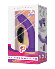 Pegasus 6' Rechargeable Curved Peg w/Adjustable Harness & Remote Set - Purple