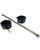 Rouge Leather Leg Spreader Bar w/ Black Cuffs