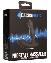 Shots Electroshock E-Stimulation Vibrating Prostate Massager - Black