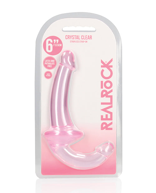 Shots Realrock Crystal Clear 6' Strapless Strap-on