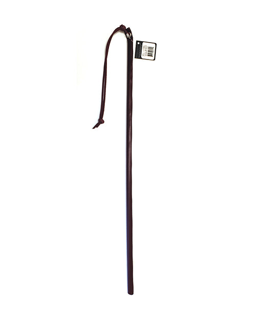 Spartacus 24' Leather Wrapped Cane - Burgundy