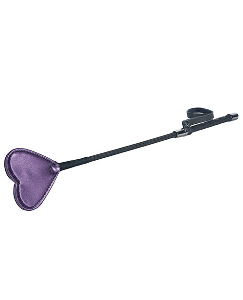 Spartacus Galaxy Legend Faux Leather Riding Crop Heart - Purple