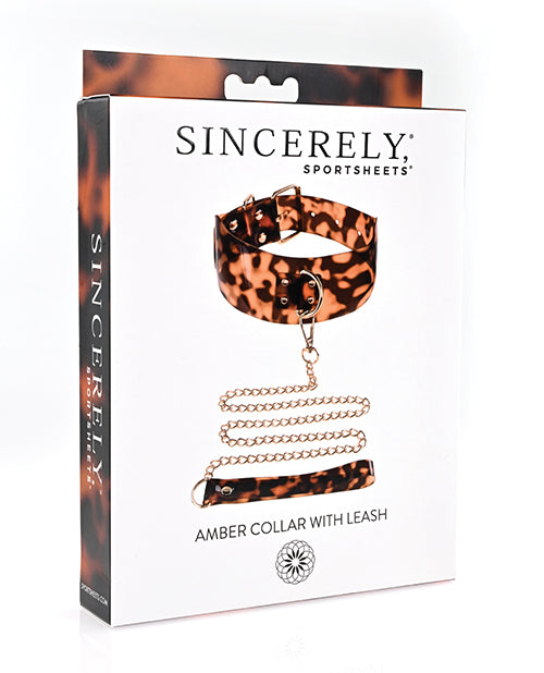 Sincerely Amber Collar & Leash