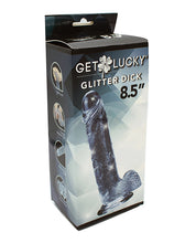 Get Lucky 8.5' Real Skin Glitter Dick - Clear