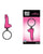 Wood Rocket Sex Toy Dildo Keychain - Pink