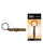 Wood Rocket They/Them Keychain - Black/Gold