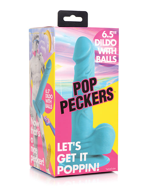 Pop Peckers 6.5' Dildo W/balls